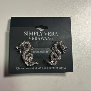 Simply Vera Vera Wang Silver Dragon Ear Crawlers